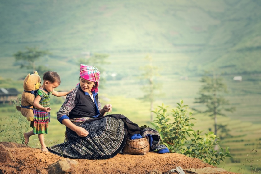 Locals in Sapa, Vietnam